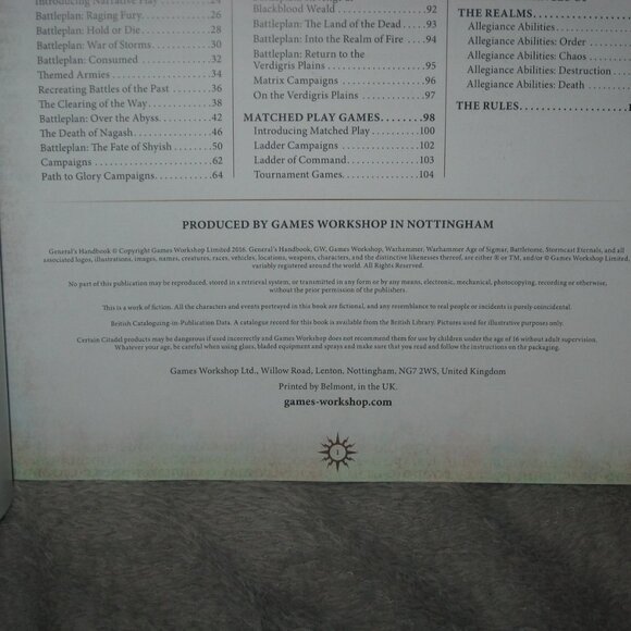 Warhammer Softcover Book 40,000 40K Age of Sigmar General's Handbook 2409A6 - Picture 4 of 9